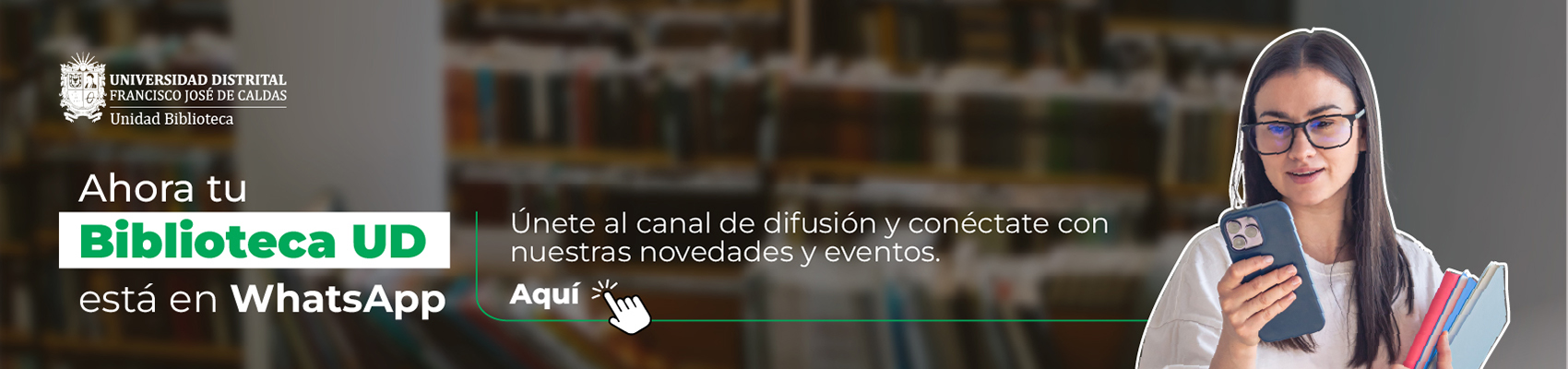 Ahora tu Biblioteca Ud está en WhatsApp